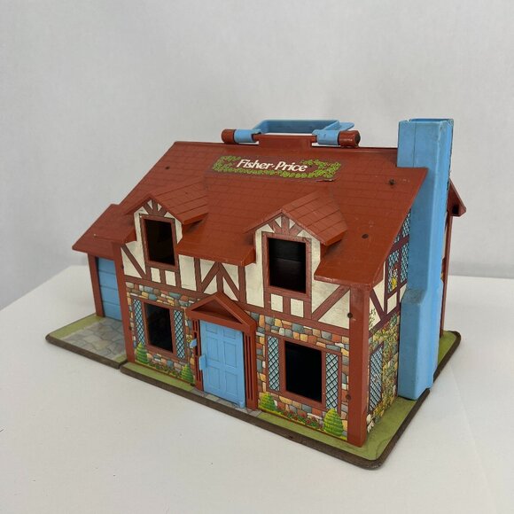 Vintage Fisher Price Little People Play Family Tudor House #952 - Picture 1 of 16